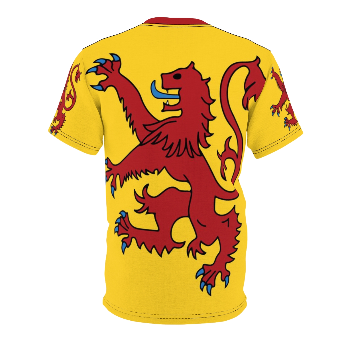 Lion Rampant of Scotland v2, Unisex T-shirt, Banner Royal Arms of ...