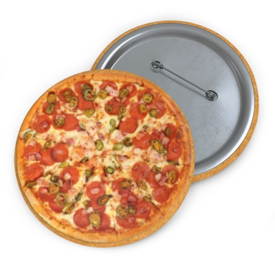 "Jalapeno Pizza" 3" Button Pin