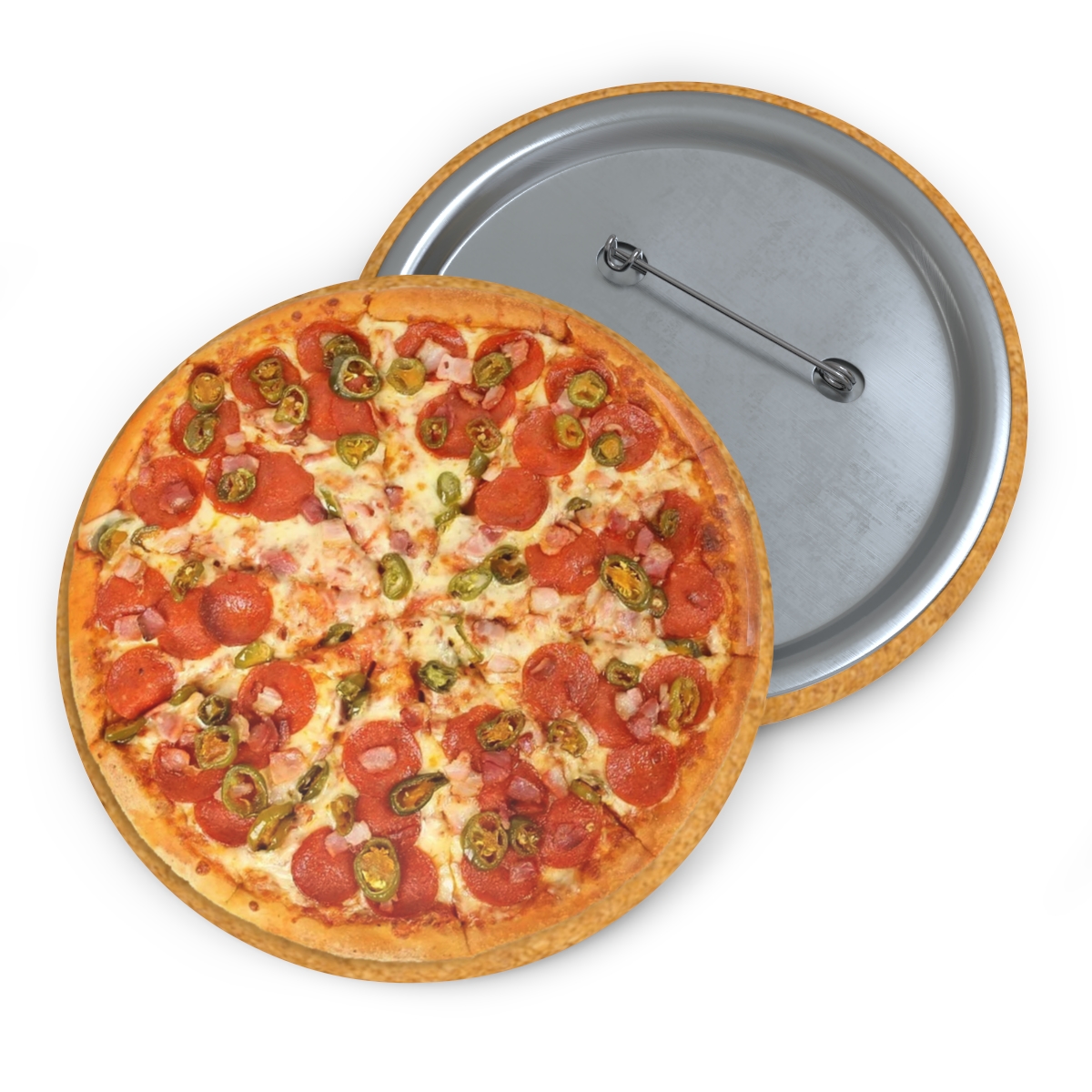 "Jalapeno Pizza" 3" Button Pin product thumbnail image