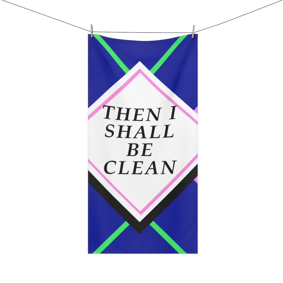 Then I Shall Be Clean Towels-Premium Towel product thumbnail image