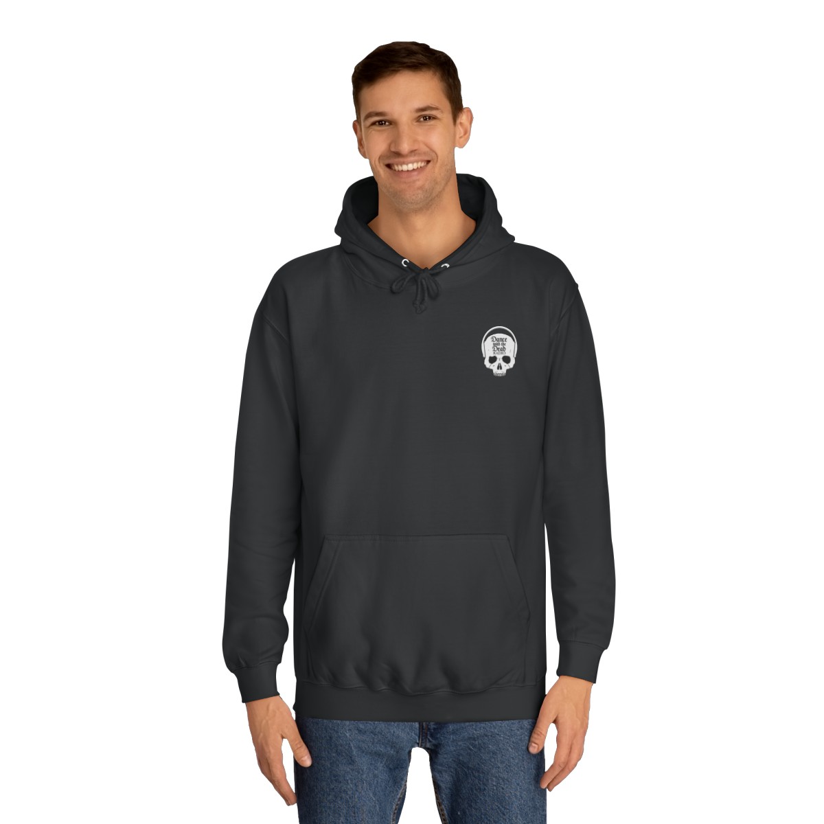 Dance With The Dead Radio Skully Logo College Hoodie product thumbnail image