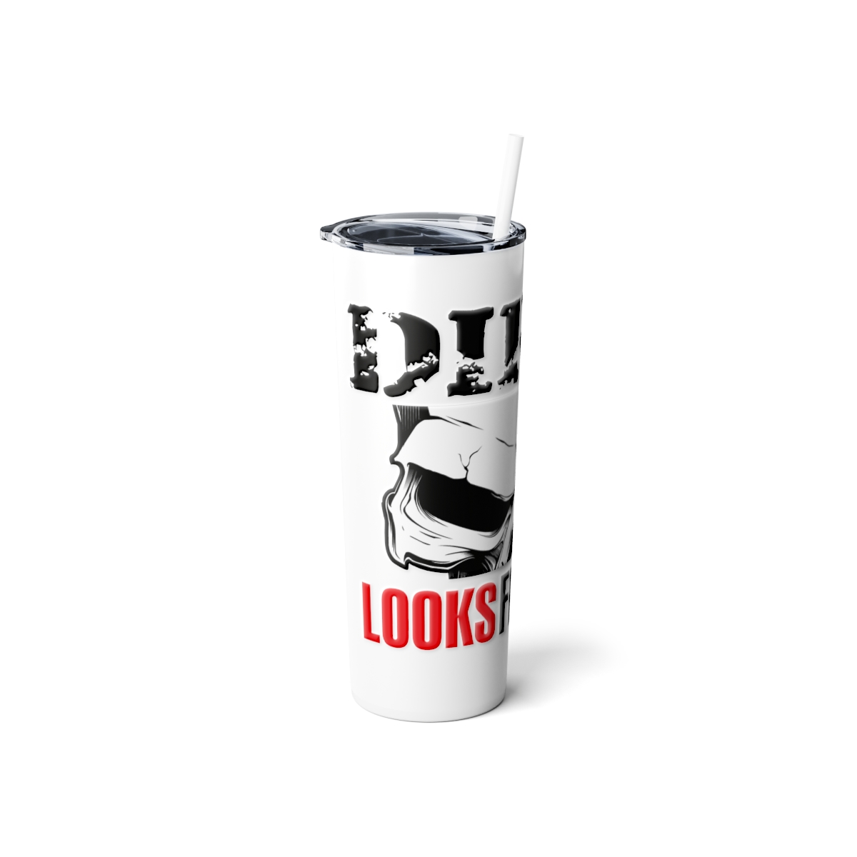 Skinny Steel Dirty Looks Tumbler with Straw, 20oz product thumbnail image