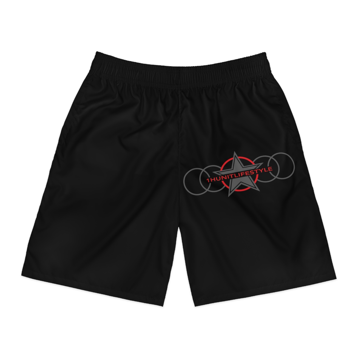 Black 1Hunit Men's Jogger Shorts (AOP) product main image