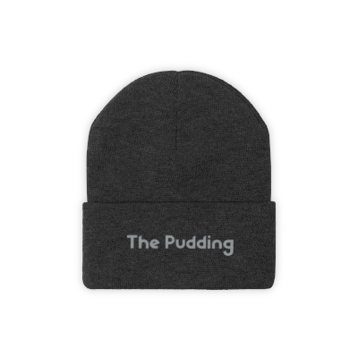 The Pudding Embroidered Knit Beanie