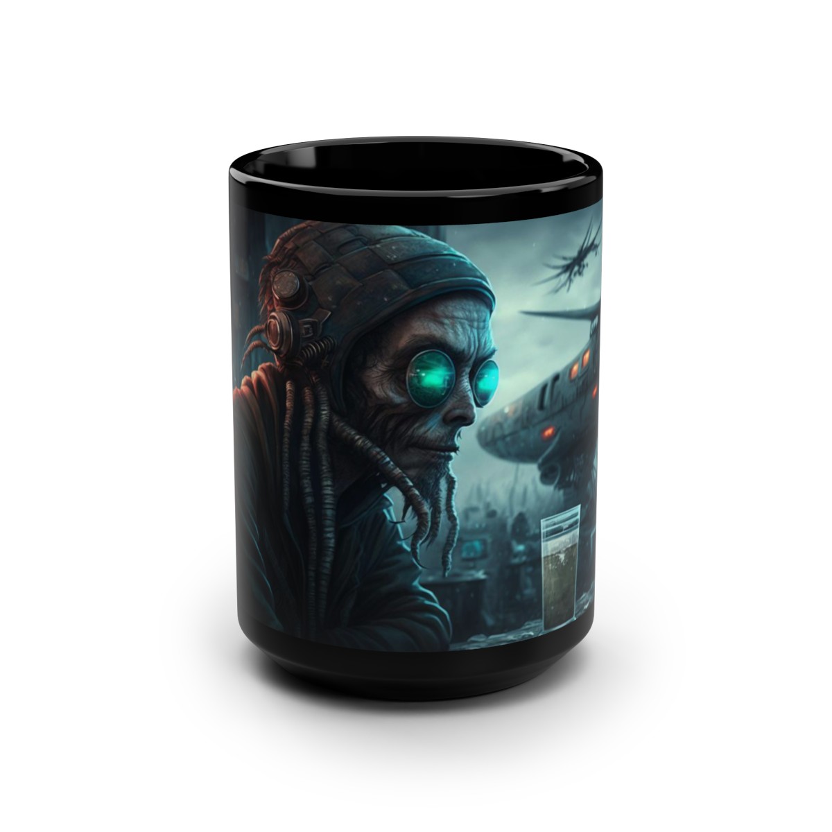 Alien Resident - Black Mug, 15oz product main image