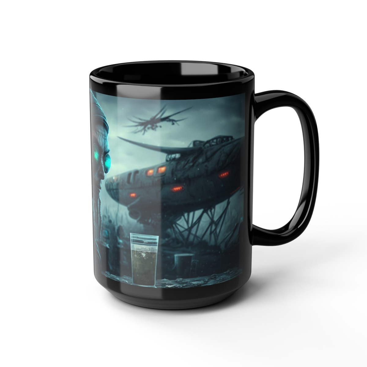 Alien Resident - Black Mug, 15oz product thumbnail image