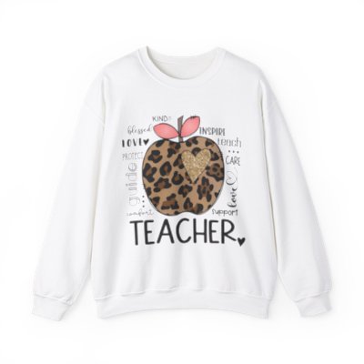 Cheetah Apple Teacher Sweatshirt