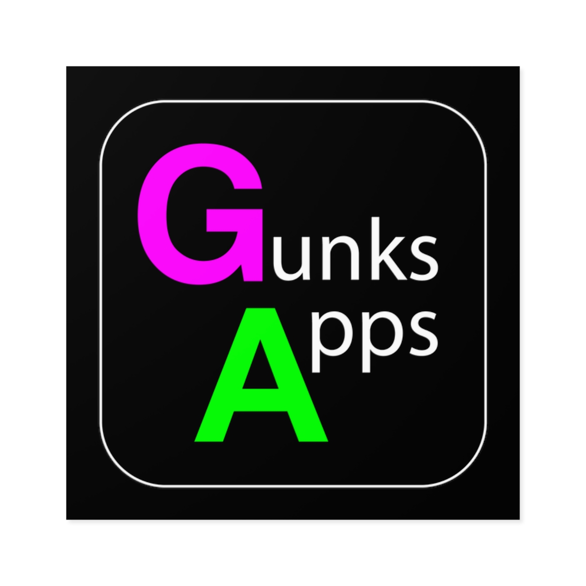 Gunks Apps Classic Square Stciker product thumbnail image