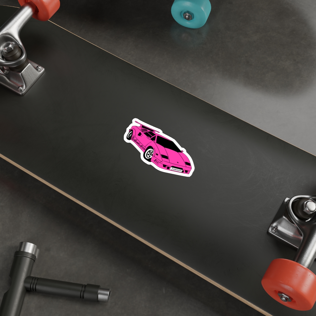 Classic Gunks Apps Pink Lambo Sticker! product thumbnail image