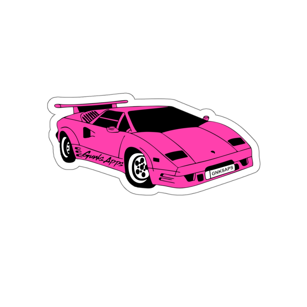 Classic Gunks Apps Pink Lambo Sticker! product thumbnail image