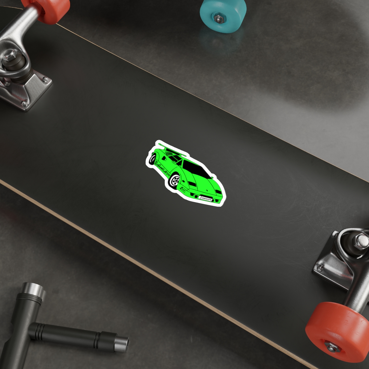 Classic Green Gunks Apps Lambo Sticker! product thumbnail image