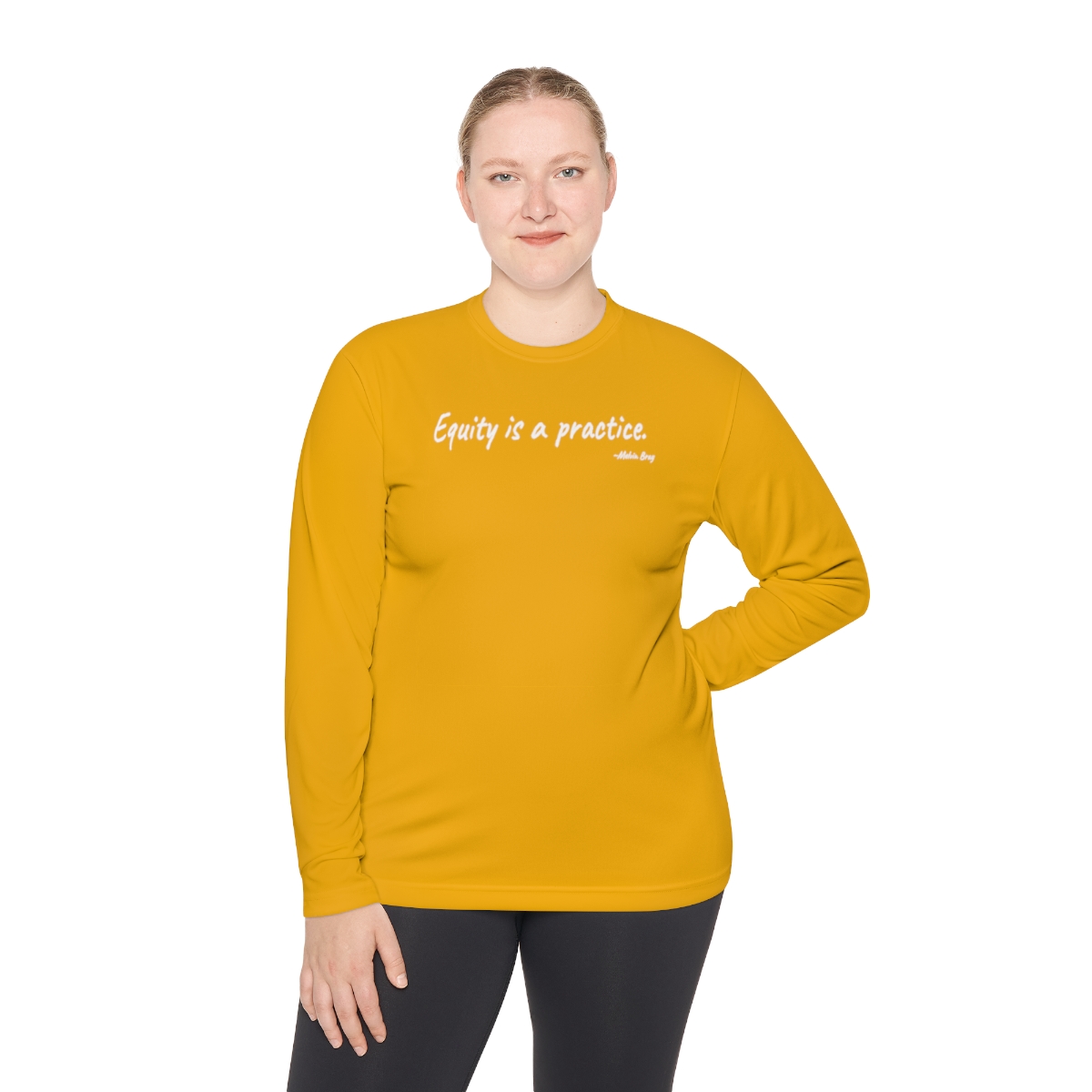 Equity is a Practice Unisex Lightweight Long Sleeve Tee (10 Colors) product main image