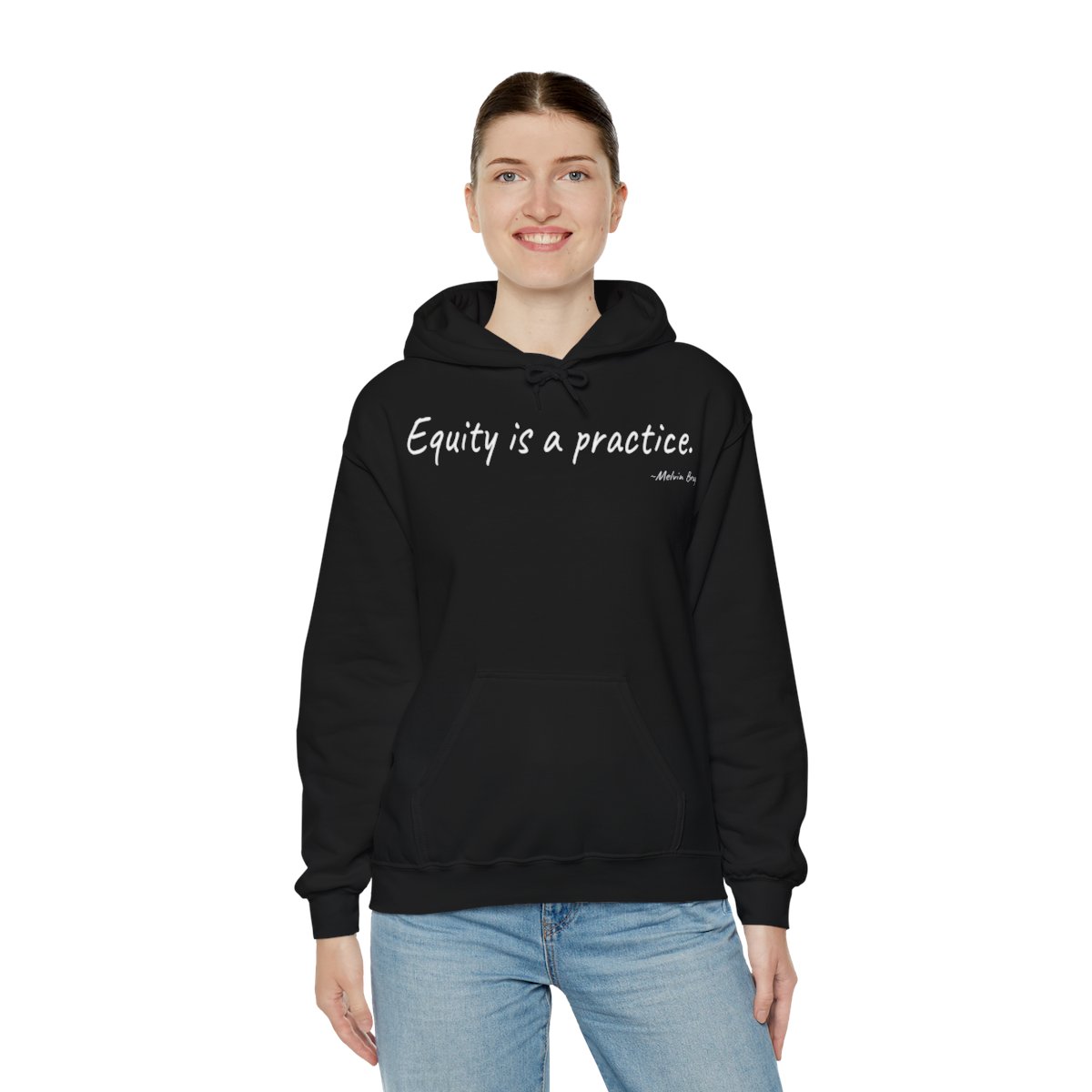 Equity is a Practice White Unisex Hoodie (6 Colors) product thumbnail image