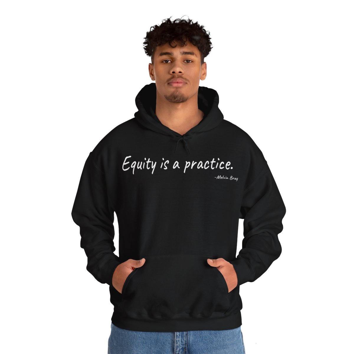 Equity is a Practice White Unisex Hoodie (6 Colors) product main image
