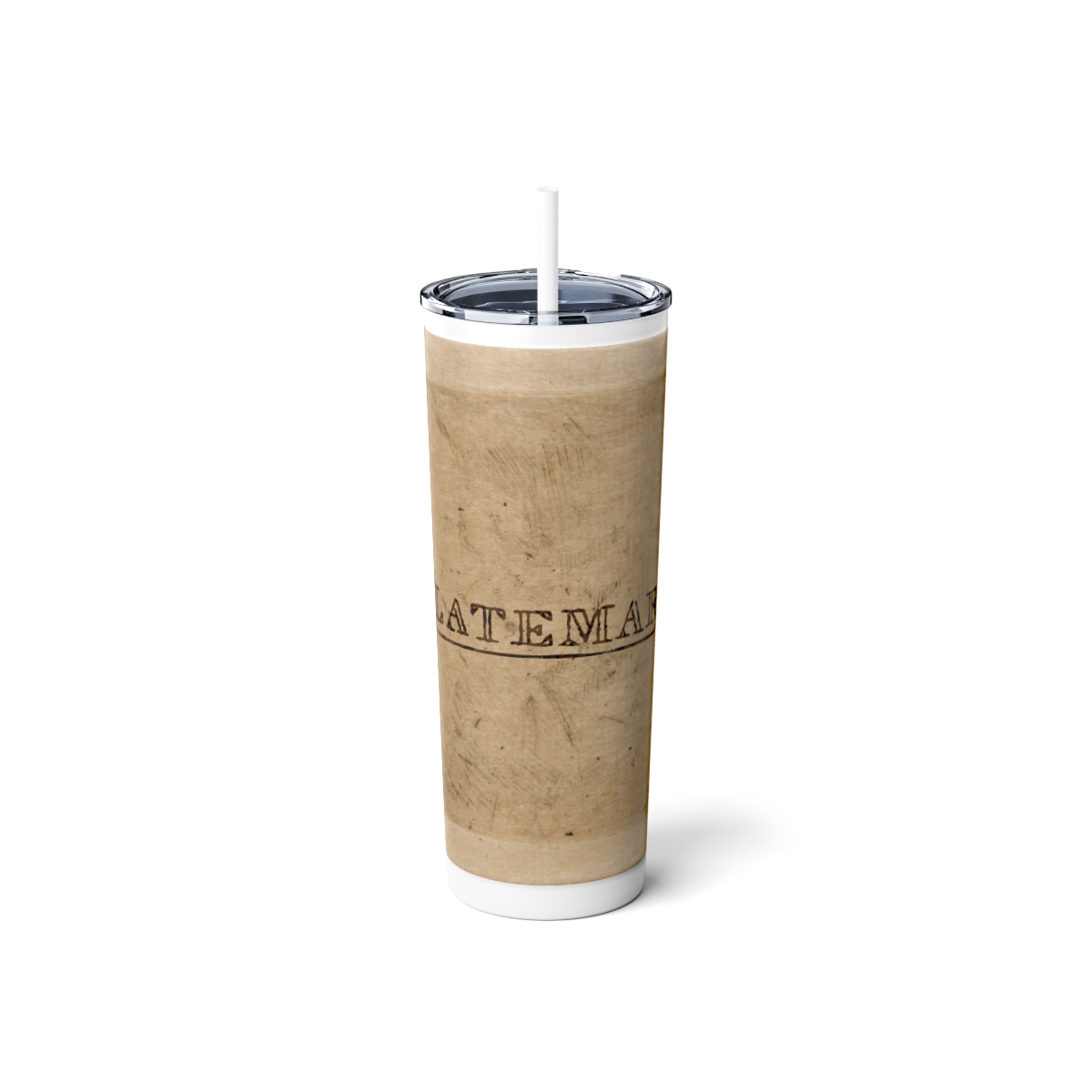 Skinny Steel Tumbler with Straw, 20oz product main image