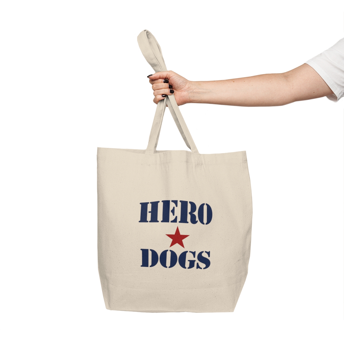 Hero Dogs Canvas Shopping Tote product thumbnail image