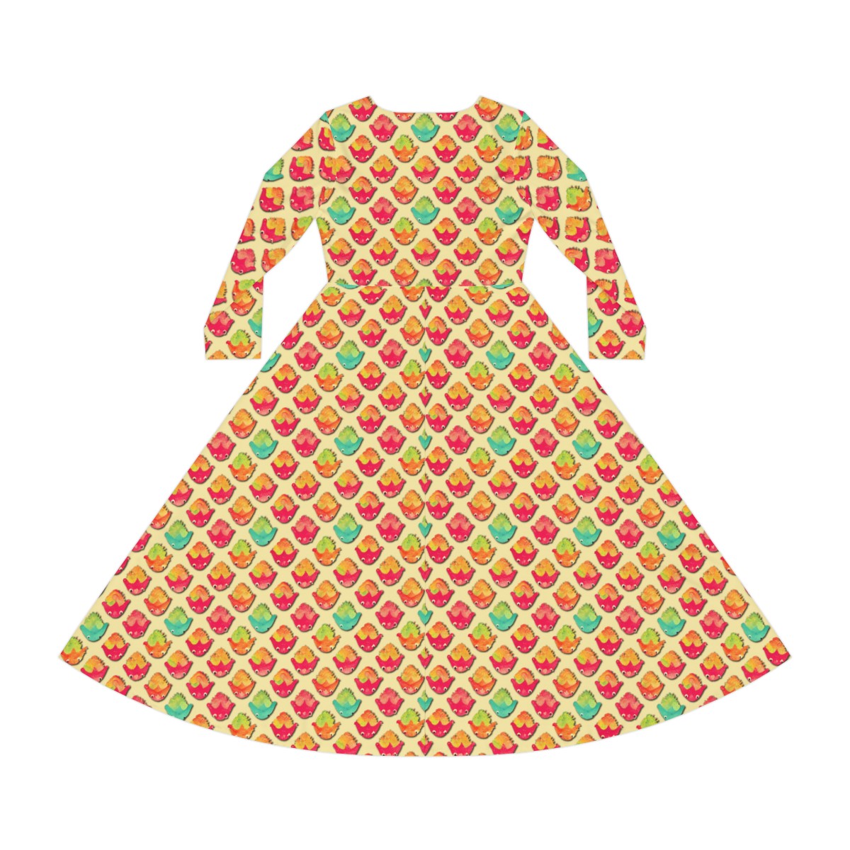 Cute Trilobites - Women's Long Sleeve Dance Dress (AOP) product thumbnail image