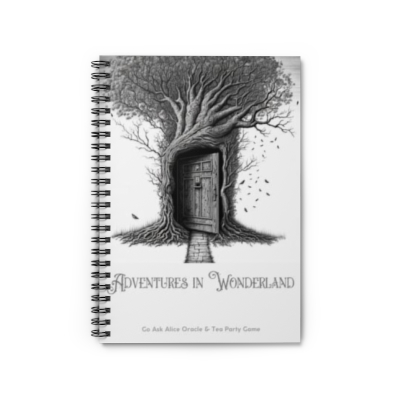 Adventures in Wonderland Journal: Spiral Notebook - Ruled Line