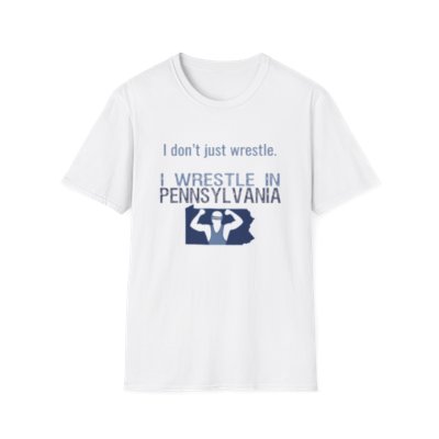 "I wrestle in PA" Adult t-shirt (boys logo)