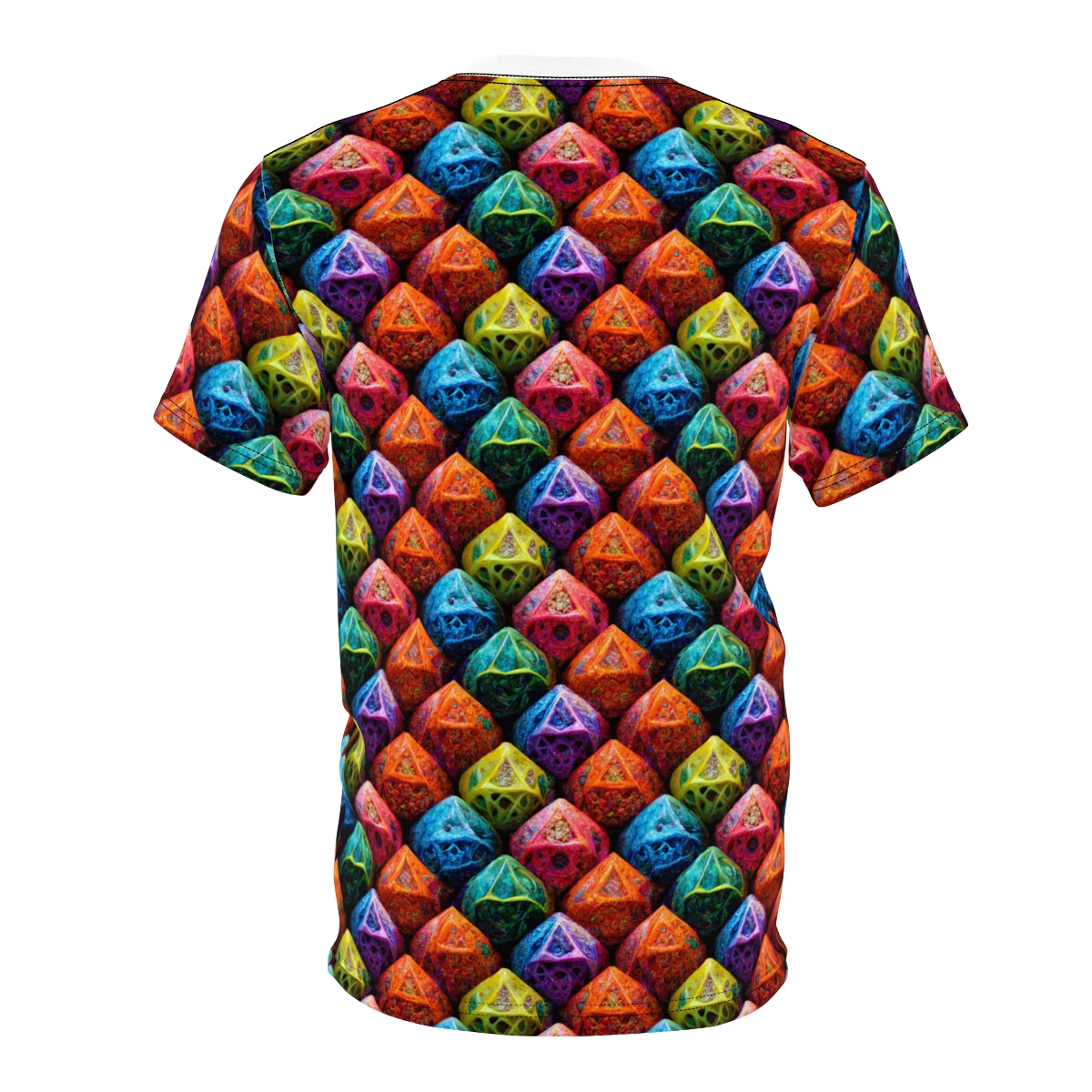 d20 Dice Hoard - All-Over Print - Unisex AOP Cut & Sew Tee product thumbnail image