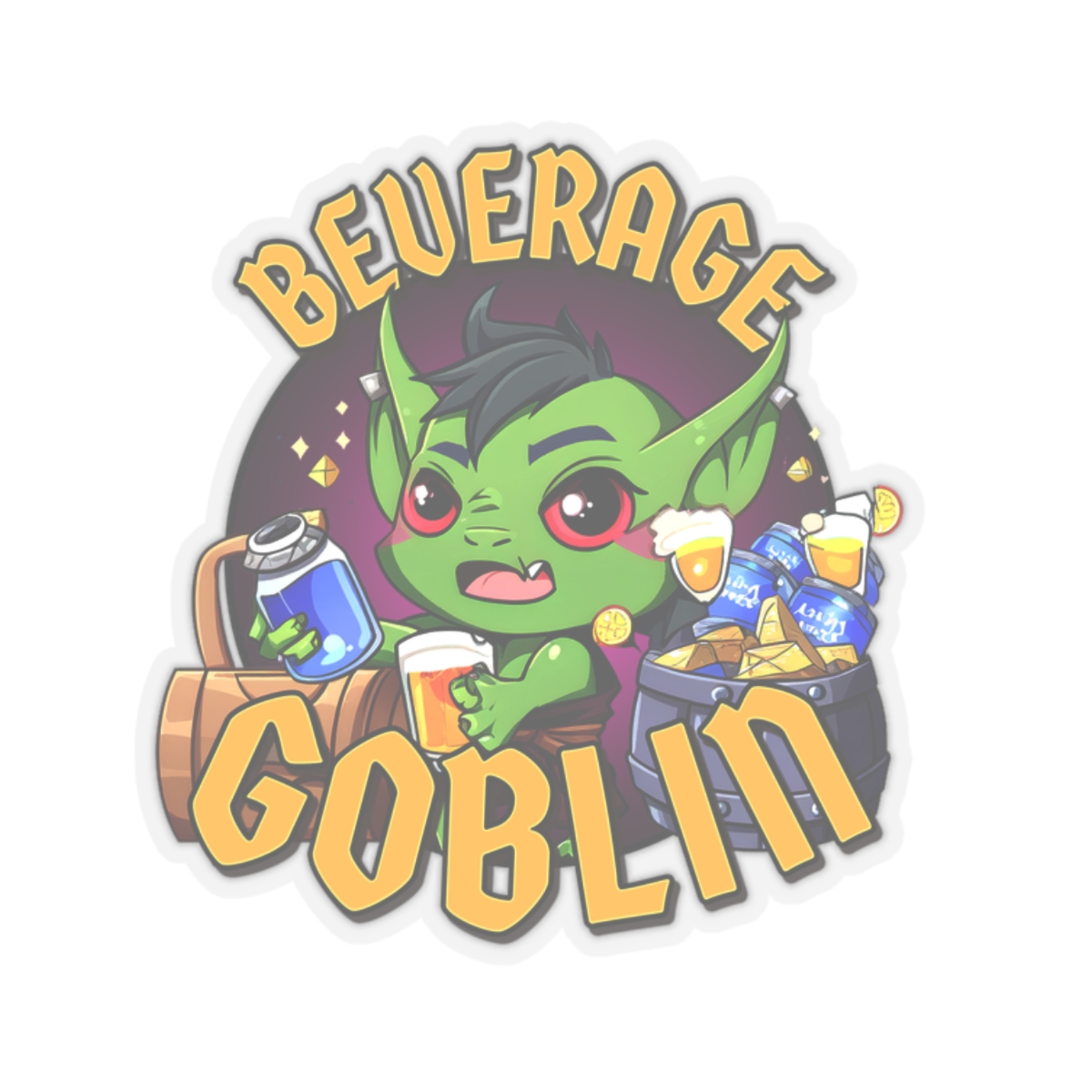 Beverage Goblin - Kiss-Cut Stickers product thumbnail image