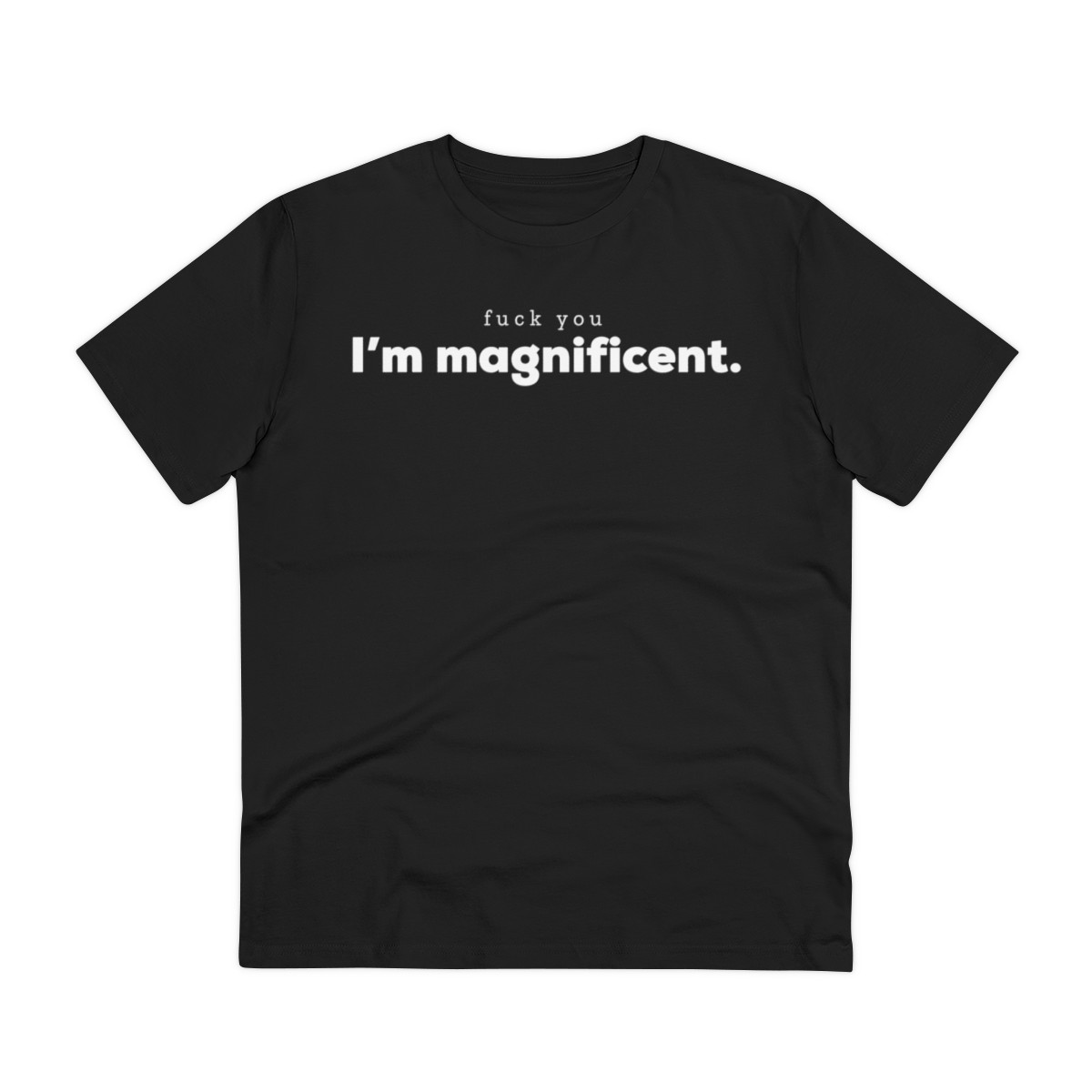 Fuck you / I'm magnificent T-shirt - Unisex product main image