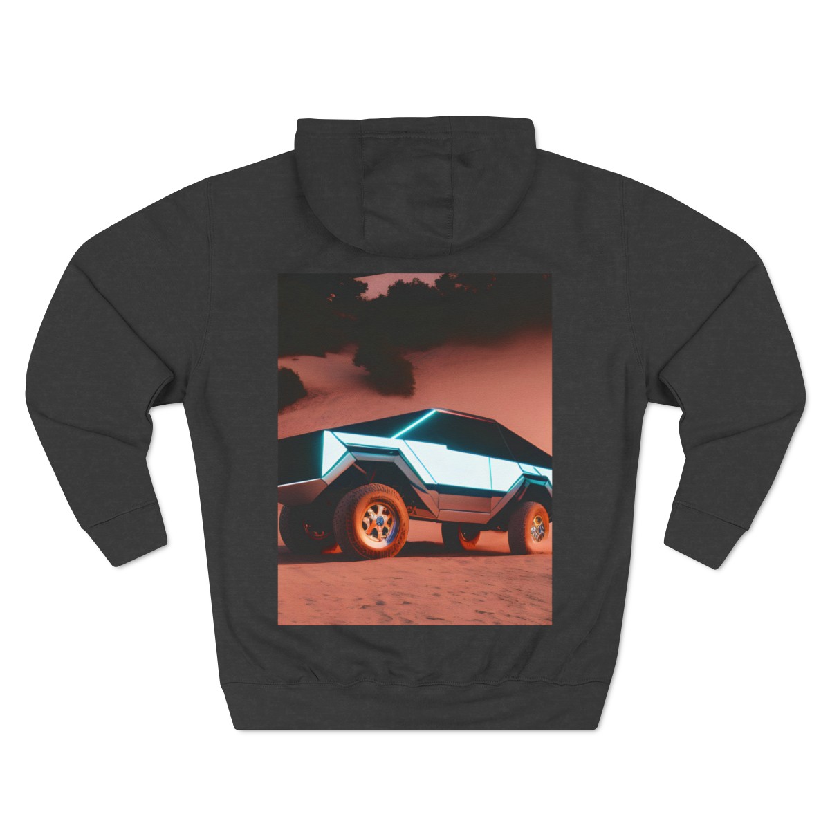 Cybertruck Guy Hoodie: Drive the Future in Cozy Style product main image