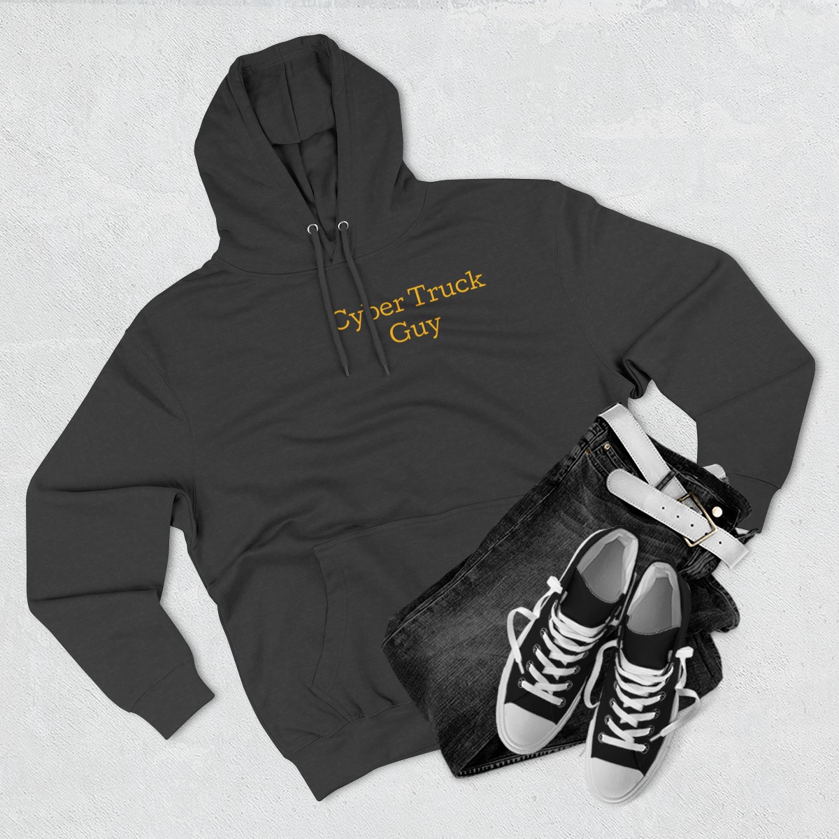 Cybertruck Guy Hoodie: Drive the Future in Cozy Style product thumbnail image