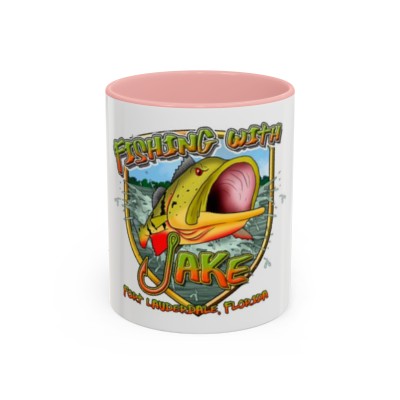 Fishing With Jake - Accent Coffee Mug, 11oz