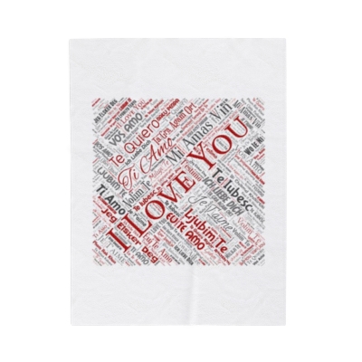 I love you - 100 language blanket