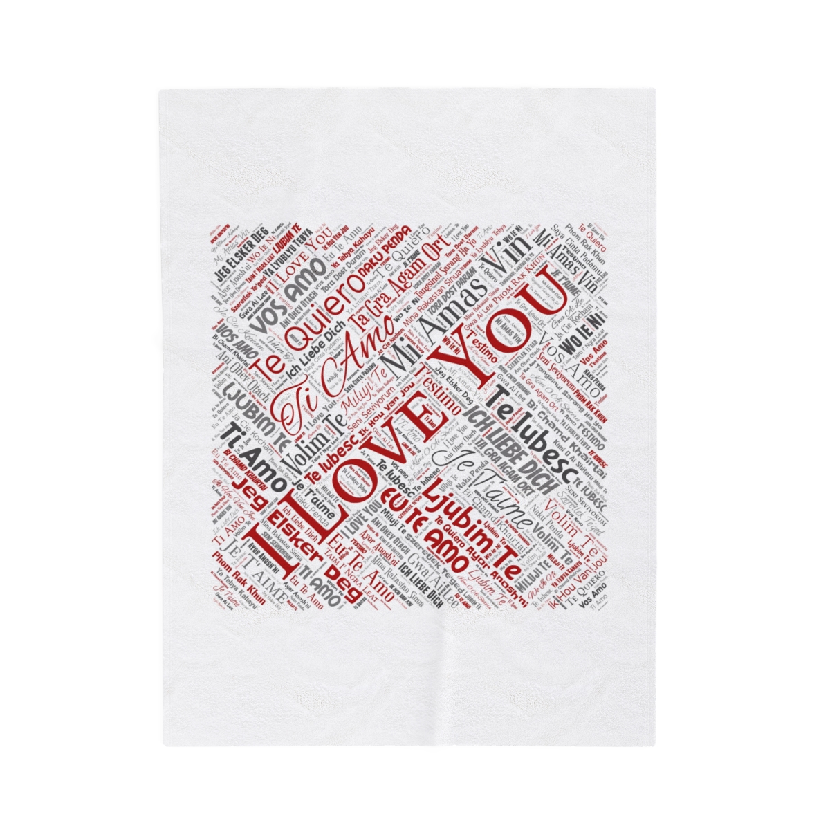 I love you - 100 language blanket product main image