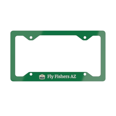 Fly Fishers Arizona Metal License Plate Frame