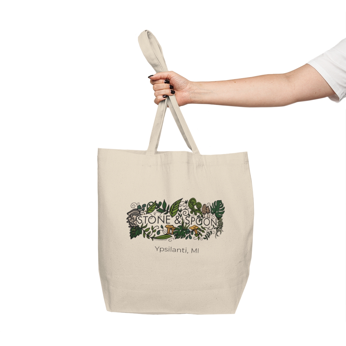 Stone & Spoon "Ypsi" Canvas Shopping Tote product thumbnail image