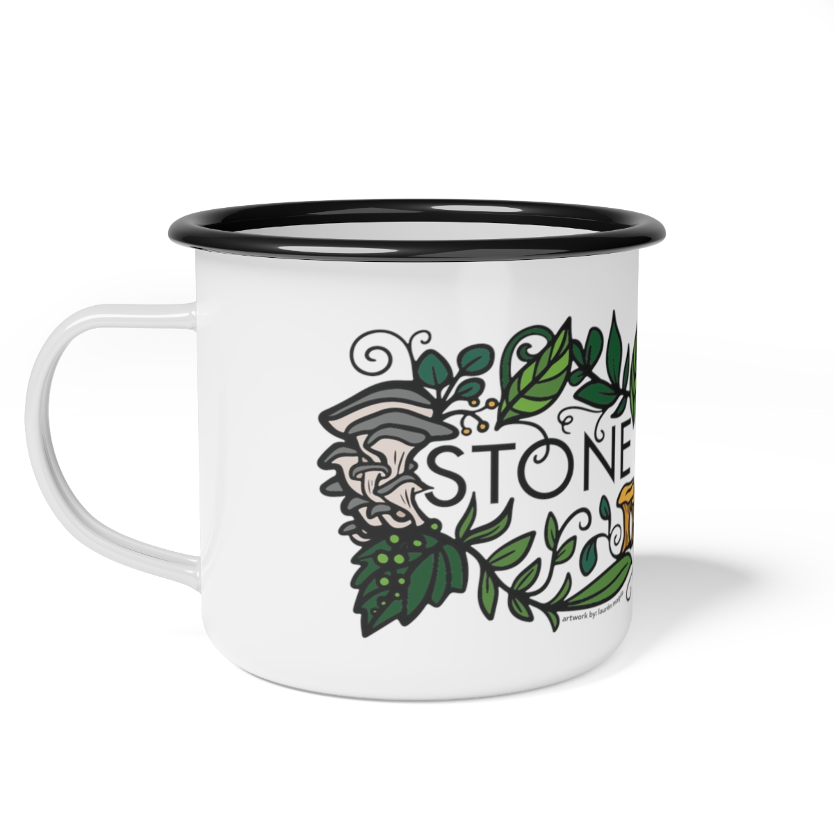 Enamel Stone & Spoon Camp Cup product main image