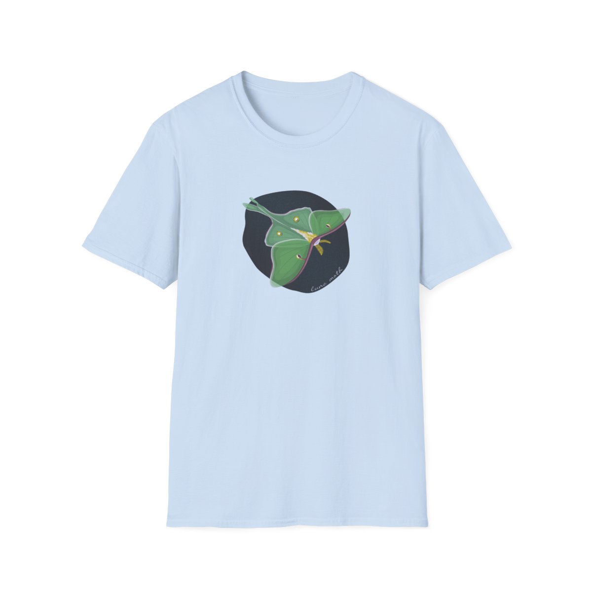 Luna Moth Unisex Softstyle T-Shirt product thumbnail image