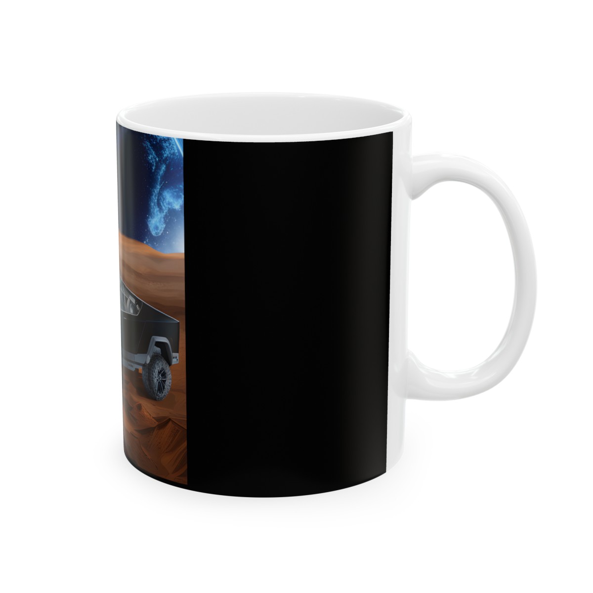 The Cybertruck on Mars coffee cup 11oz product thumbnail image