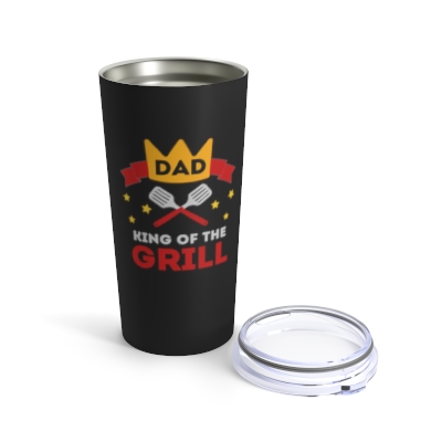 Dad King of the Grill Tumbler | Great gift for Fathers Day, Dad's Birthday or any time you want a gift for Dad | Gift for Men 