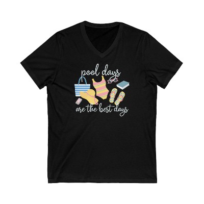 Pool Days Tee | Summer Fun | Pool Vacation | Gift for Her | Girlfriend Gift | Mom Gift | Friend Gift | Short Sleeve | V-Neck Tshirt