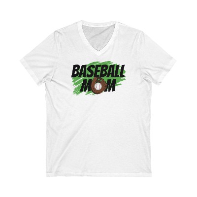Baseball Mom | V-Neck TShirt | Short Sleeve | Mother's Day Gift | Birthday Gift for Her | Gifts for Her | Sports Shirt