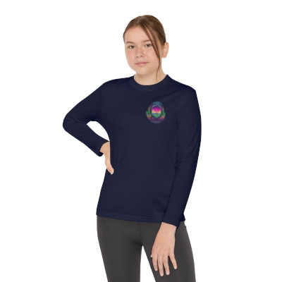 Smaller Logo Girls Youth Long Sleeve Competitor Tee