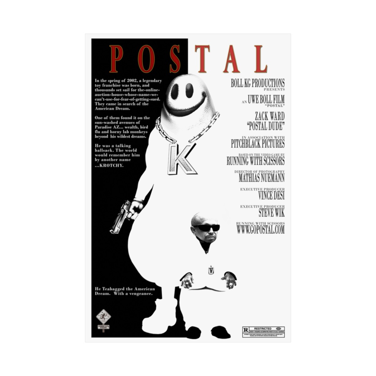 Premium Matte Poster - POSTAL Movie "Krotchy" (US) product thumbnail image