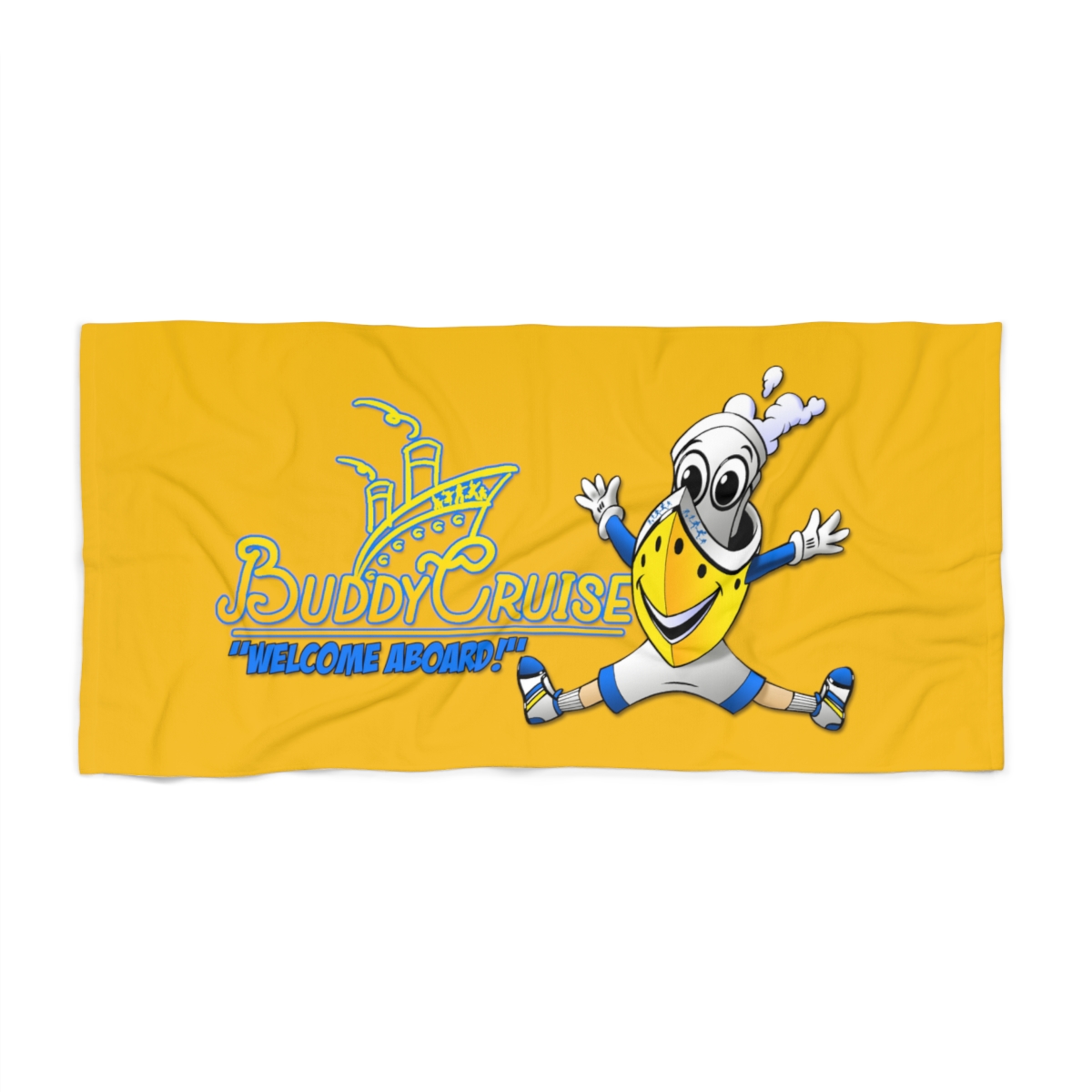 BUDDY CRUISE Sunny Yellow Beach Towel 30X60 product thumbnail image