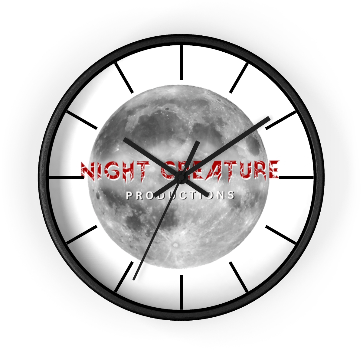 Night Creature Productions Logo Wall Clock product thumbnail image