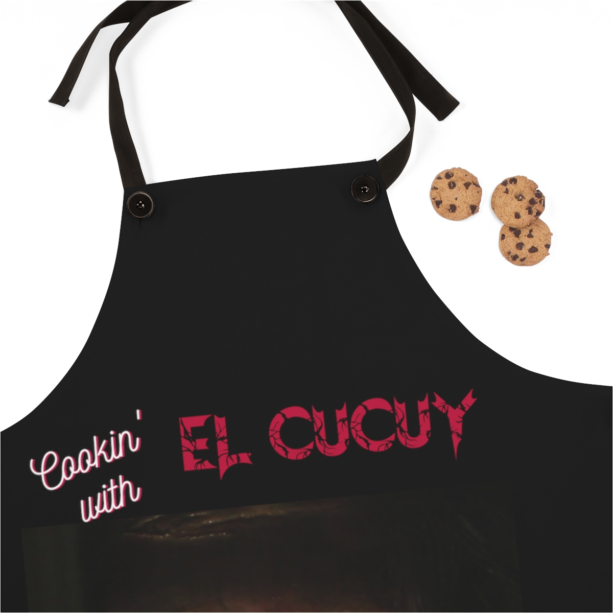 Cookin' with El Cucuy Apron (AOP) product thumbnail image