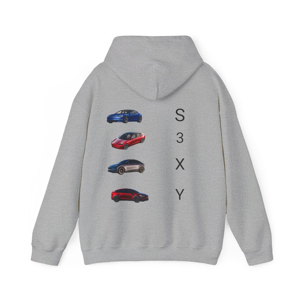 Teslaville S3XY hoodie product main image