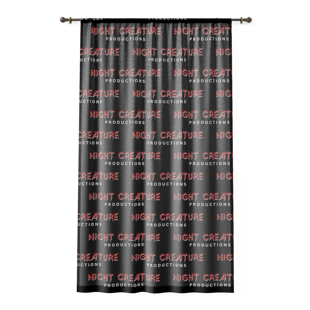 Night Creature Productions logo Window Curtain product thumbnail image