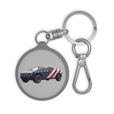 The American Cyber Truck Keyring Tag