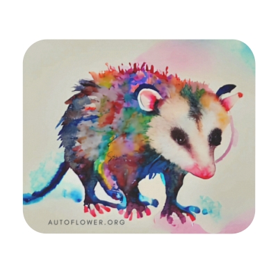 "Mark of the Opossum" Mouse Pad 