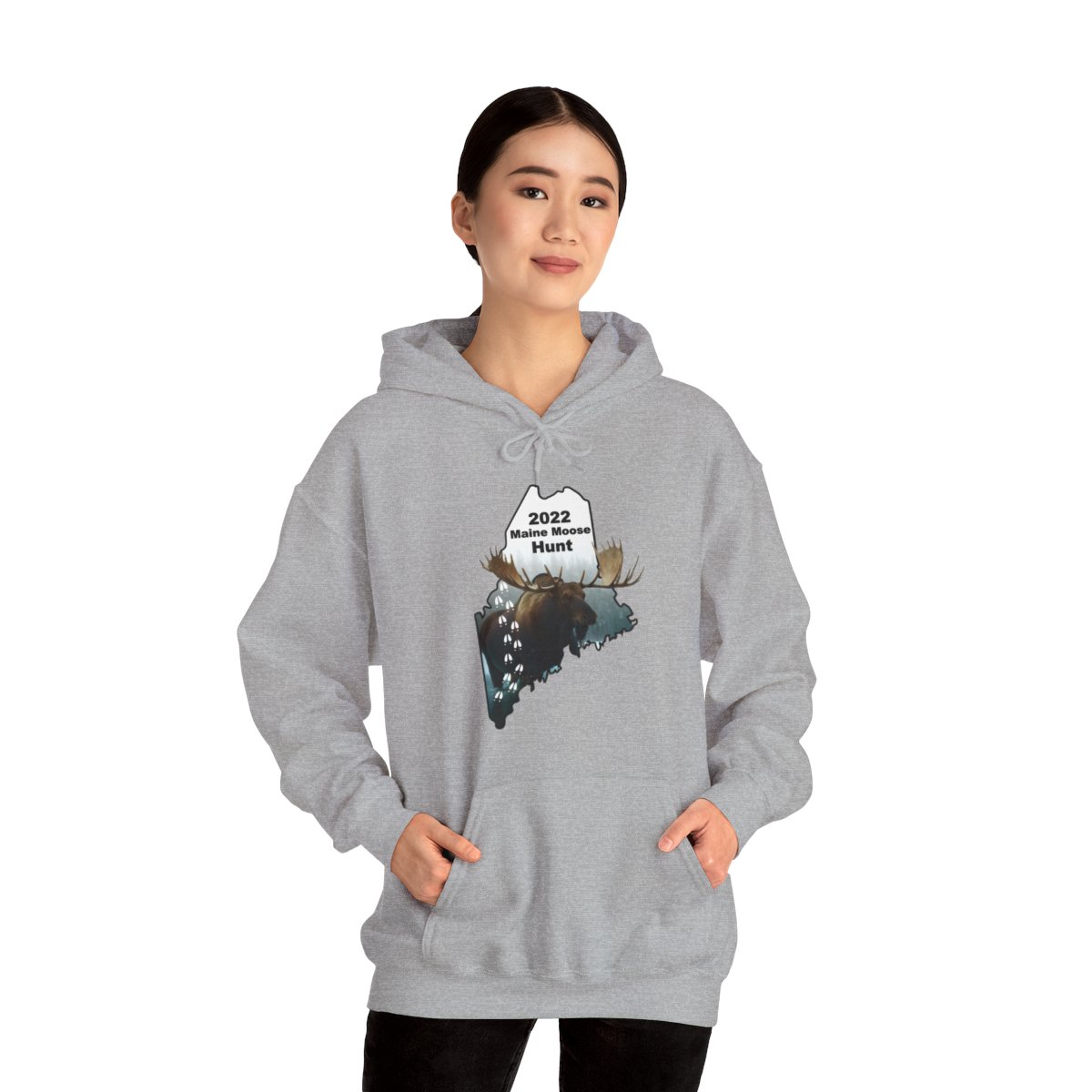2022 Maine Moose Hunt - Unisex Heavy Blend™ Hooded Sweatshirt product thumbnail image