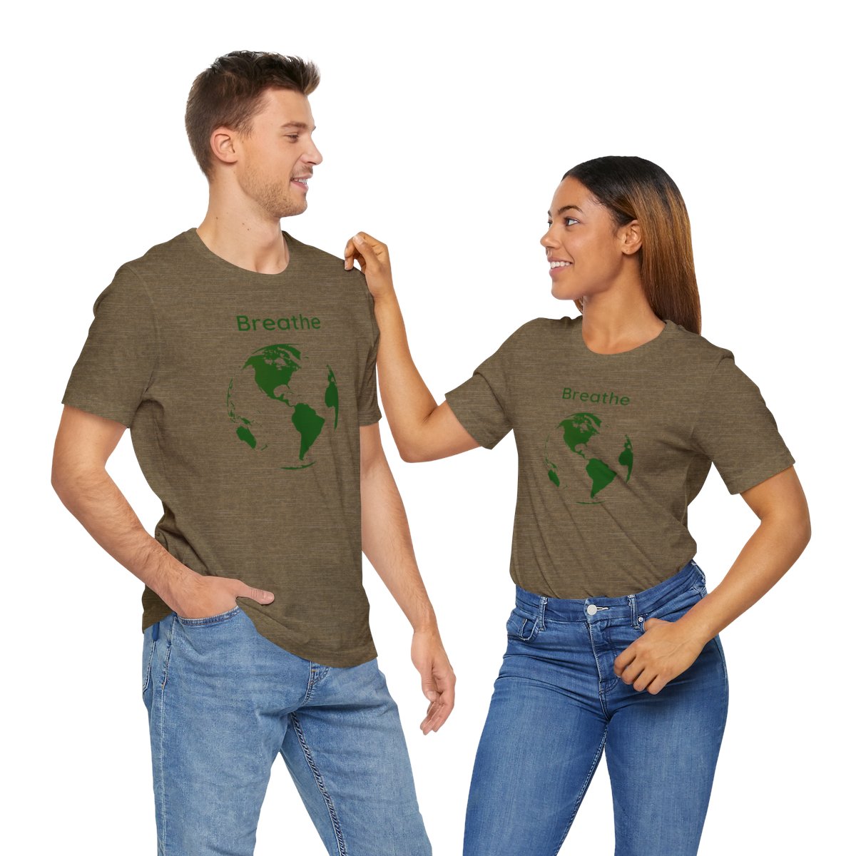Breathe with the Earth - Unisex Jersey Short Sleeve Tee product thumbnail image